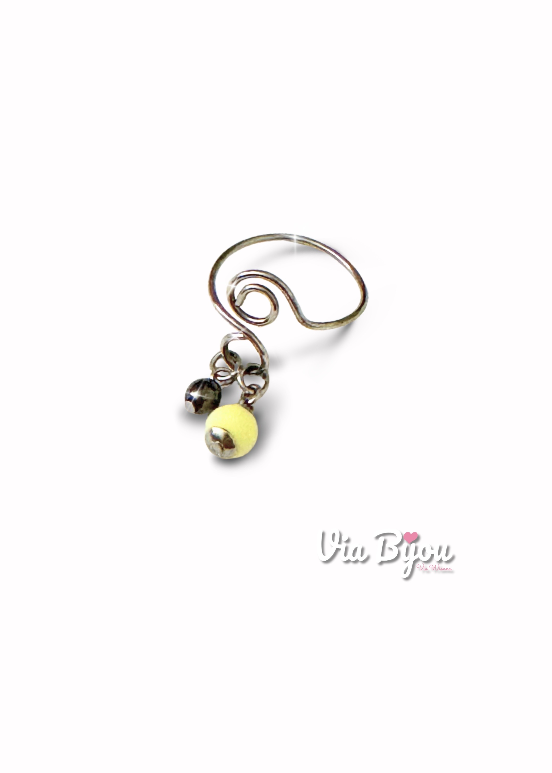Expanding ring with pendants yellow / PRO